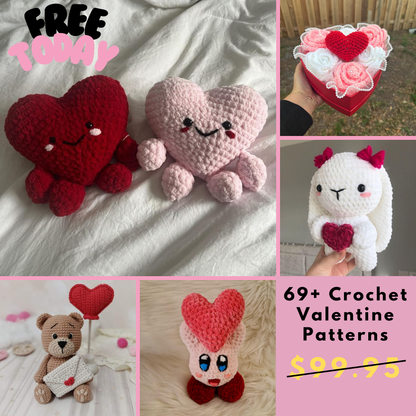 69+ Valentine Crochet Patterns (Free Today)